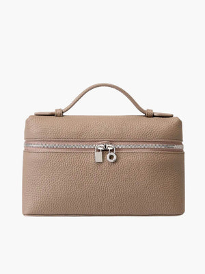Structured Top Handle Handbag - Silver Detail