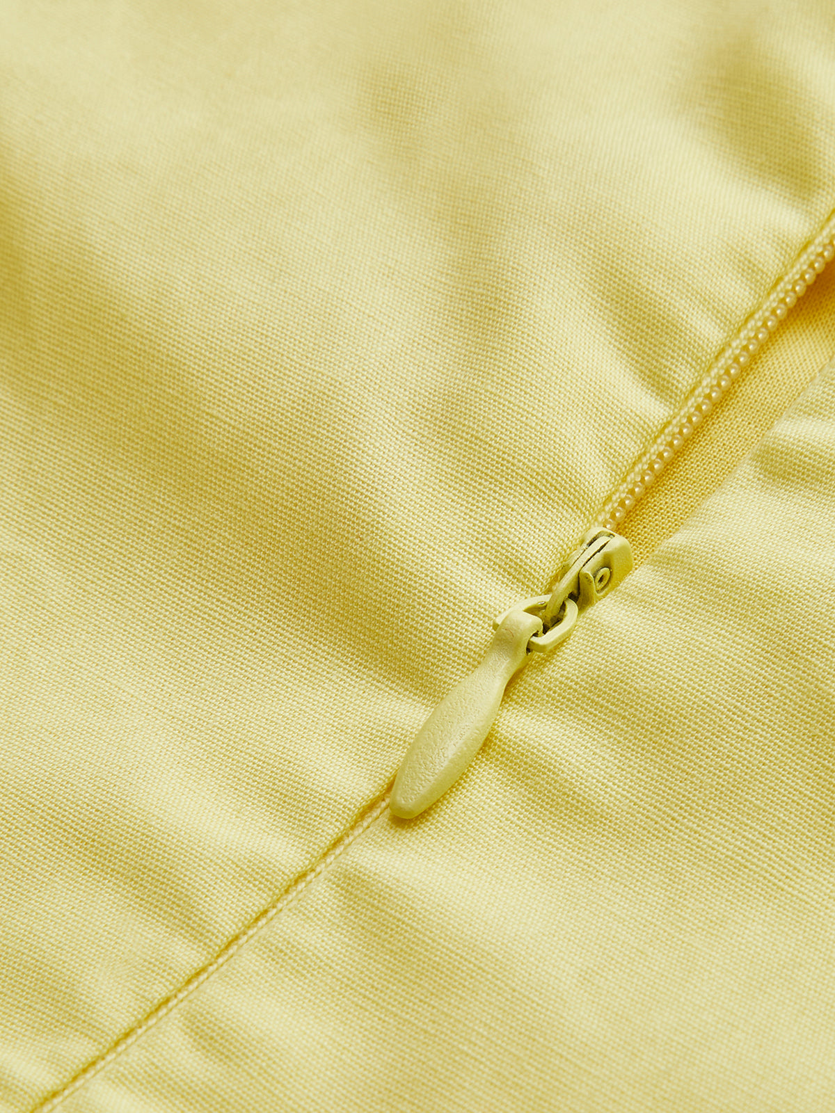 A-Linien Kleid - Gelb, schulterfrei