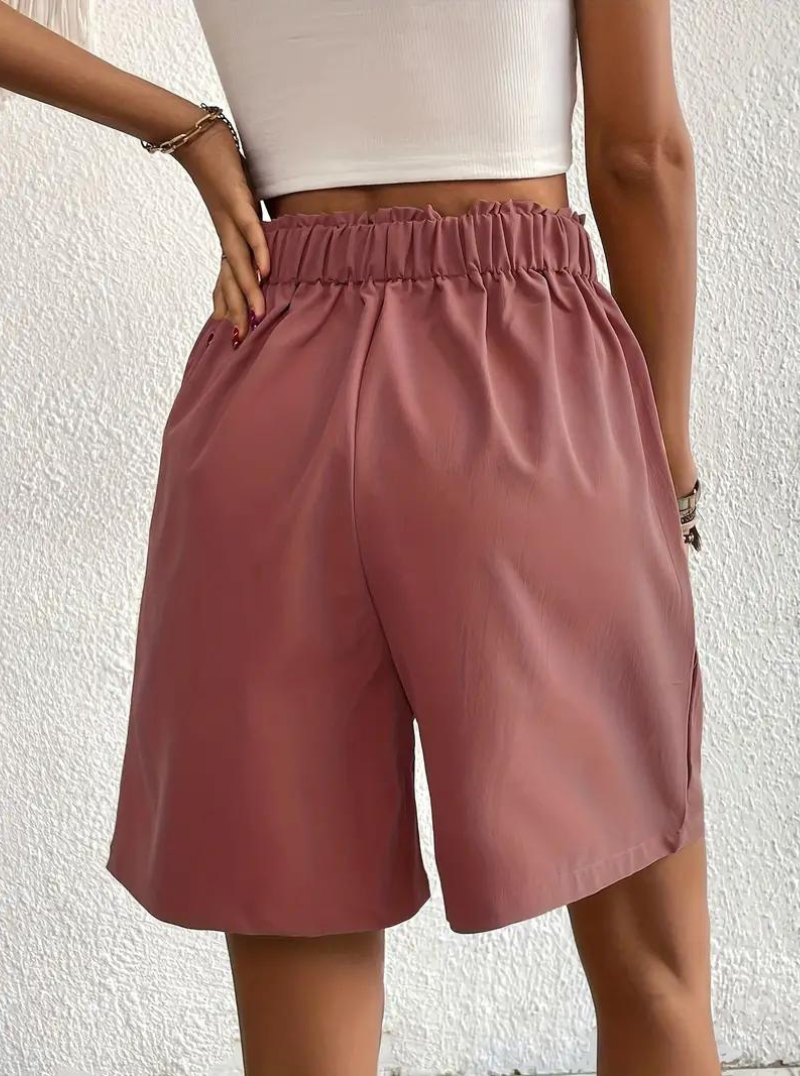 Damen Shorts – High-Waist, Plissiert, mit Taschen, Elegant, Vielseitig-82558-26fbb20f-9aa7-4ac1-af69-190268f7147e