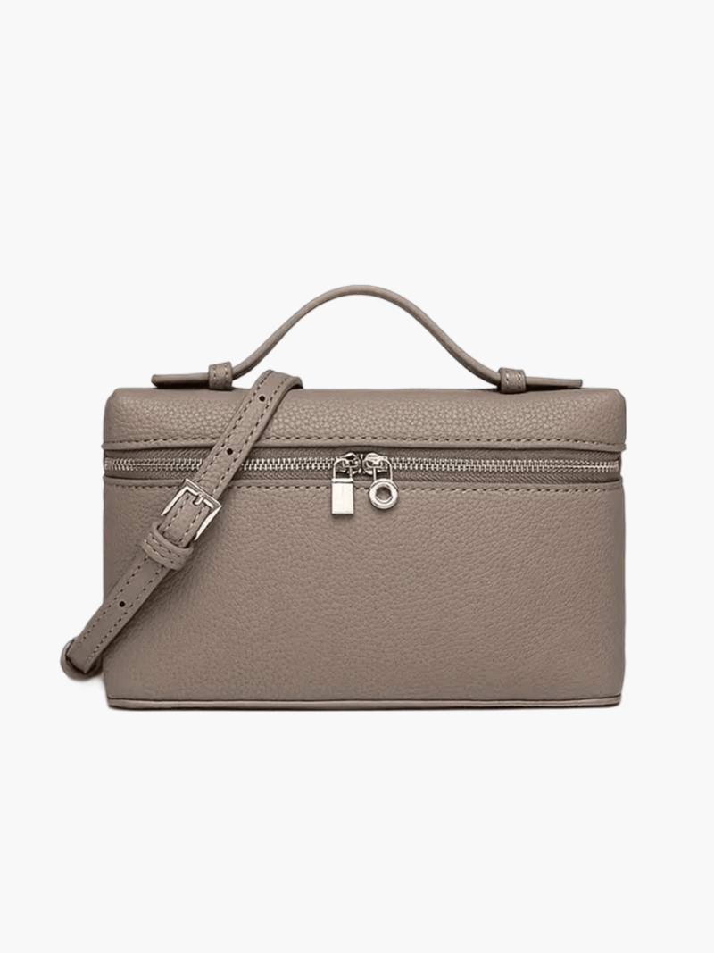 Structured Top Handle Handbag - Silver Detail