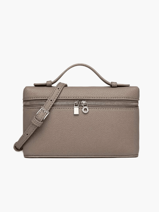 Structured Top Handle Handbag - Silver Detail