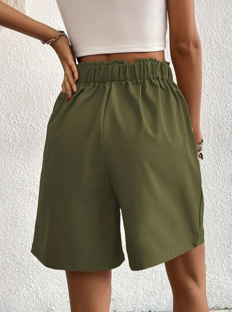 Damen Shorts – High-Waist, Plissiert, mit Taschen, Elegant, Vielseitig-82558-4bb7a632-19f5-4c3e-8972-750601bf16f9