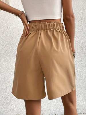 Damen Shorts – High-Waist, Plissiert, mit Taschen, Elegant, Vielseitig-82558-4c8d47a7-5aac-4af1-bfc3-cb58826d274b