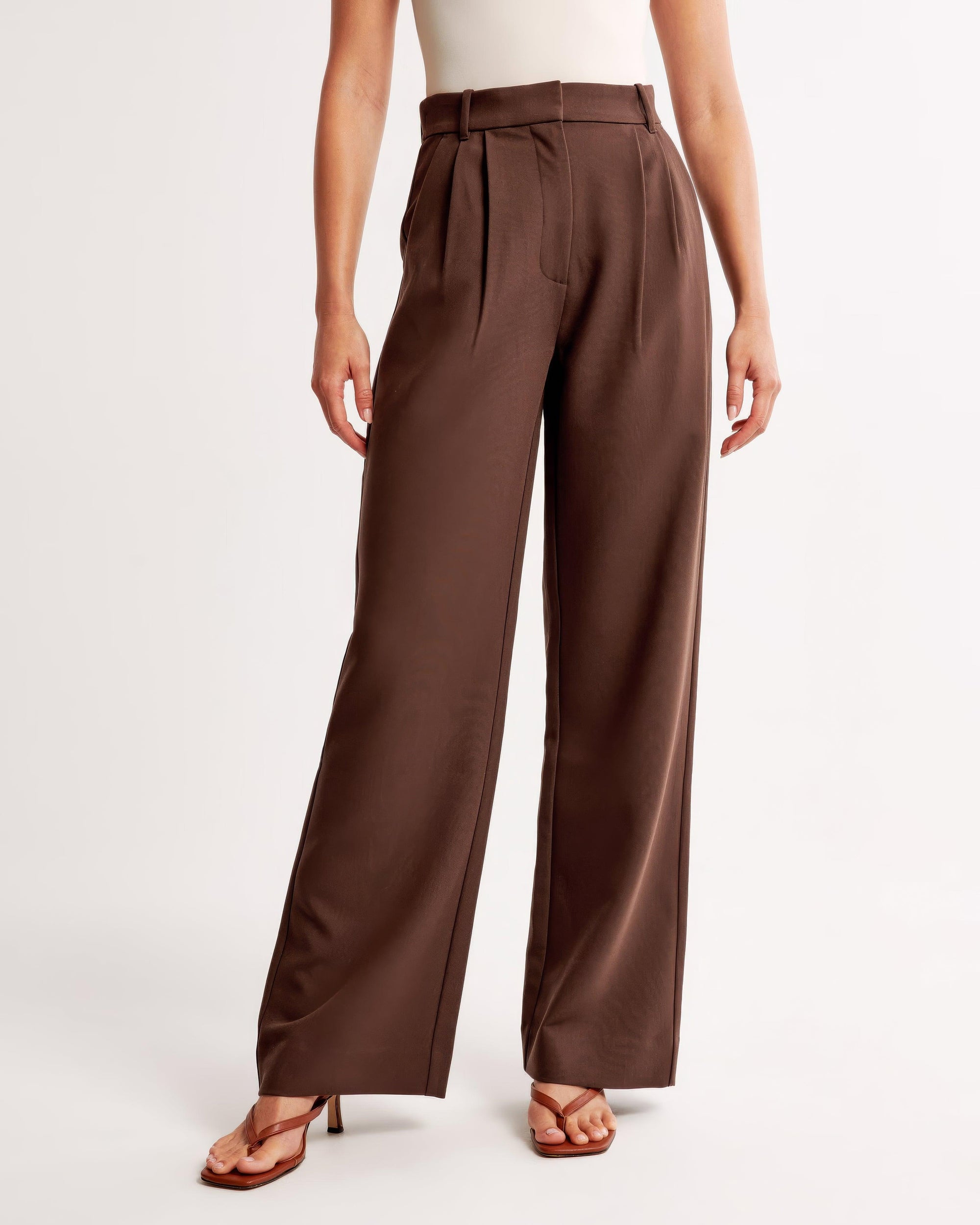 Zara | High Waist Pleated Leg Trousers with Tailored Fit - Image 22