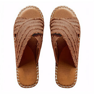 Damen Sandalen – Kreuzriemen, Seilsohle, Textil-Obermaterial, Casual Stil-72720-1b4a31a5-5e70-4886-99f5-78156a299537