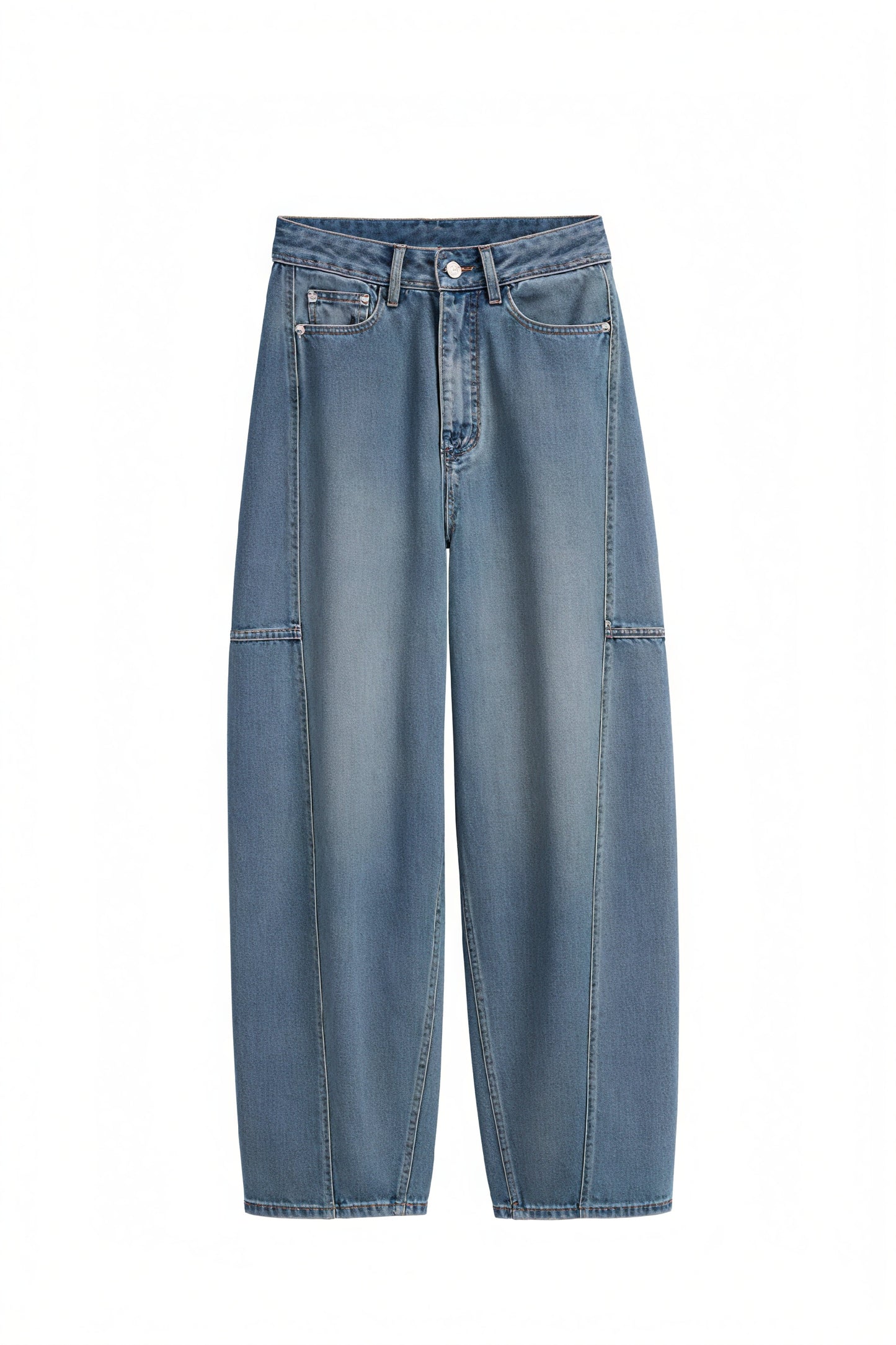 High-Waist Jeans mit Weitem Bein