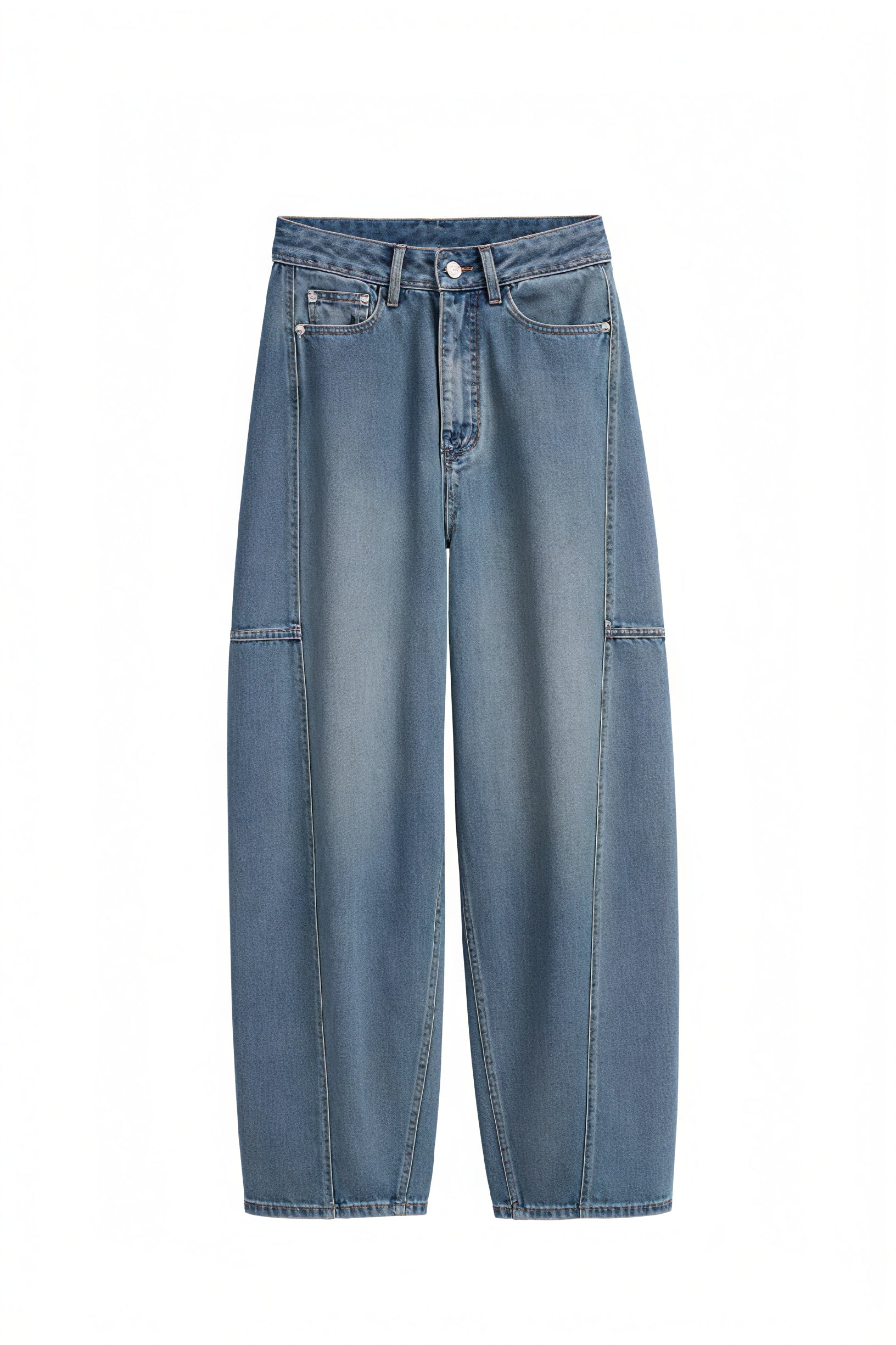 High-Waist Jeans mit Weitem Bein