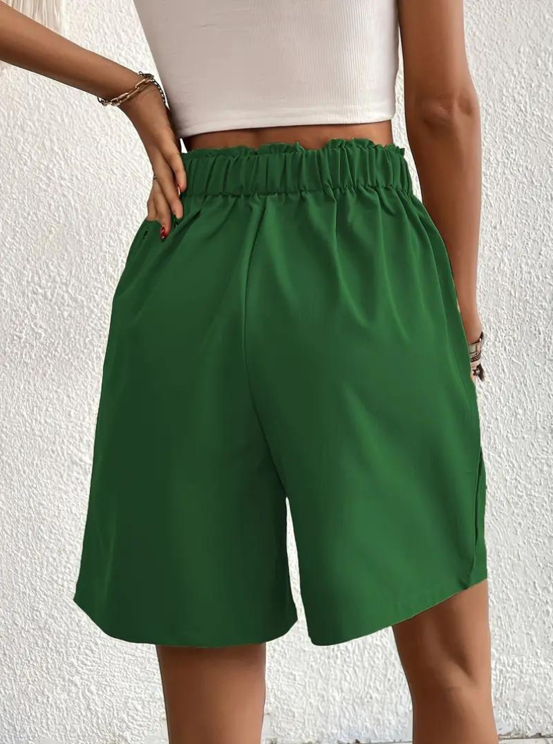 Damen Shorts – High-Waist, Plissiert, mit Taschen, Elegant, Vielseitig-82558-7cb544e8-8354-423c-9cb5-1ab5d946d59c