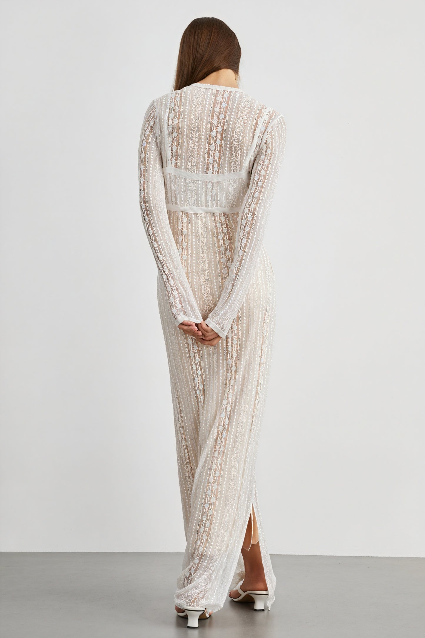 Maxi-Kleid mit Bolero - Transparent & V-Ausschnitt