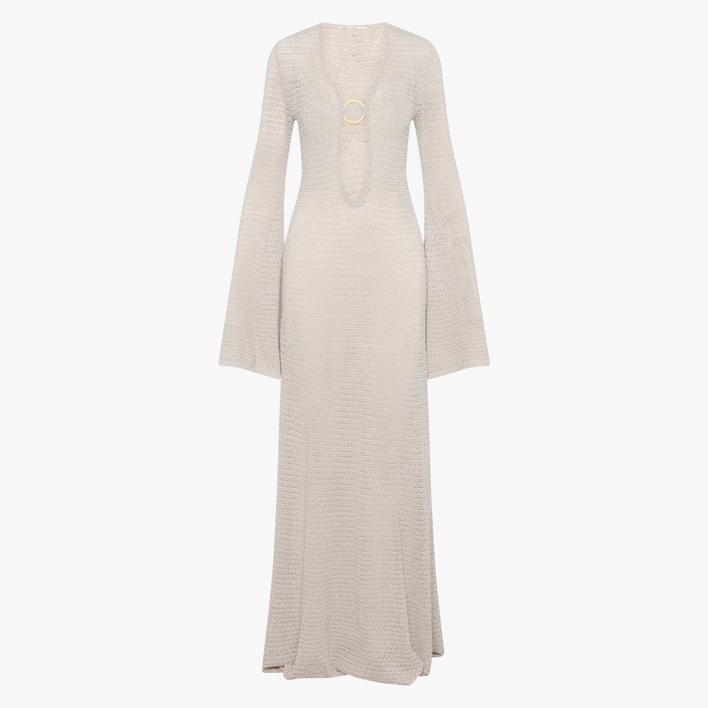 Maxi Knit Dress - V-Neck and Slit