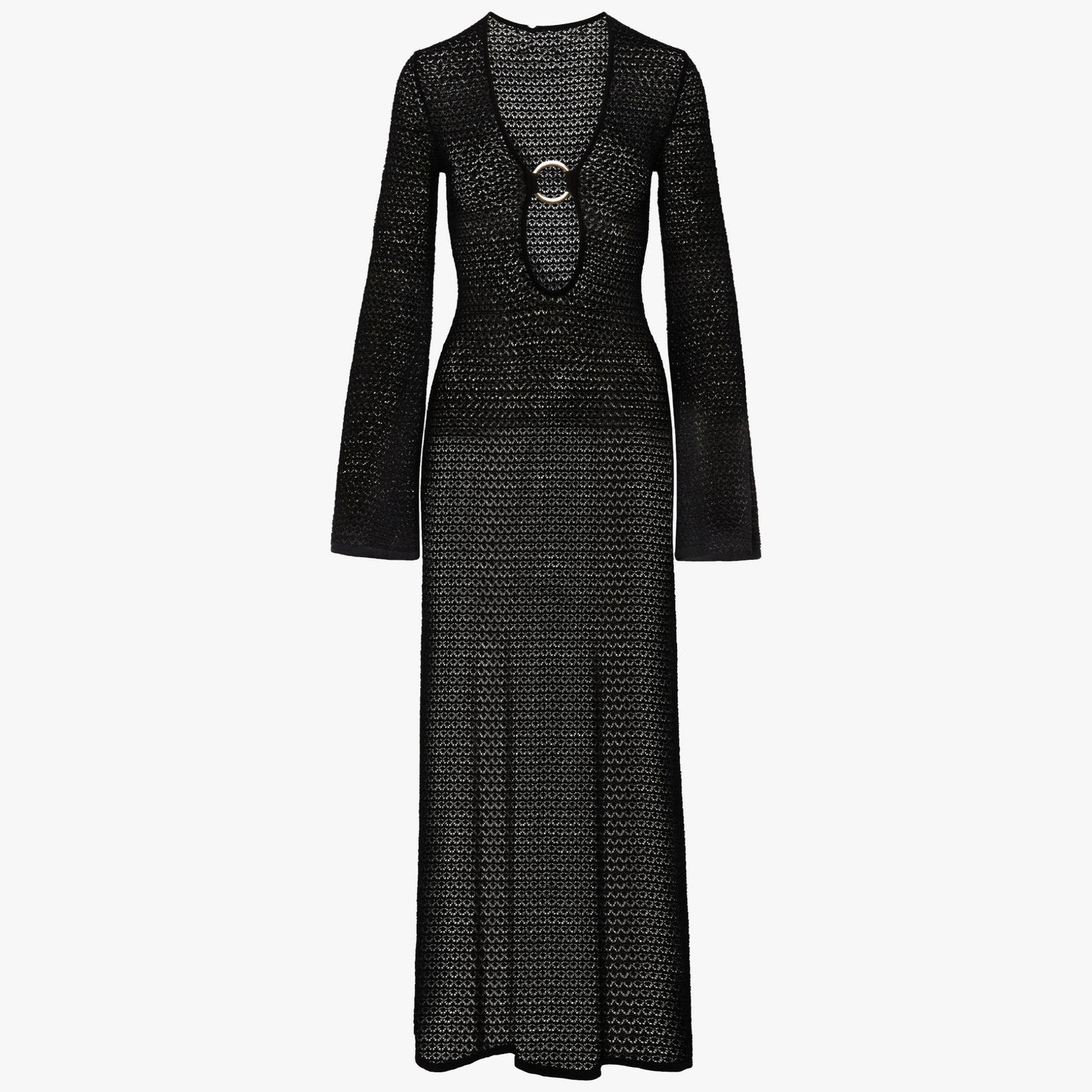 Maxi Knit Dress - V-Neck and Slit