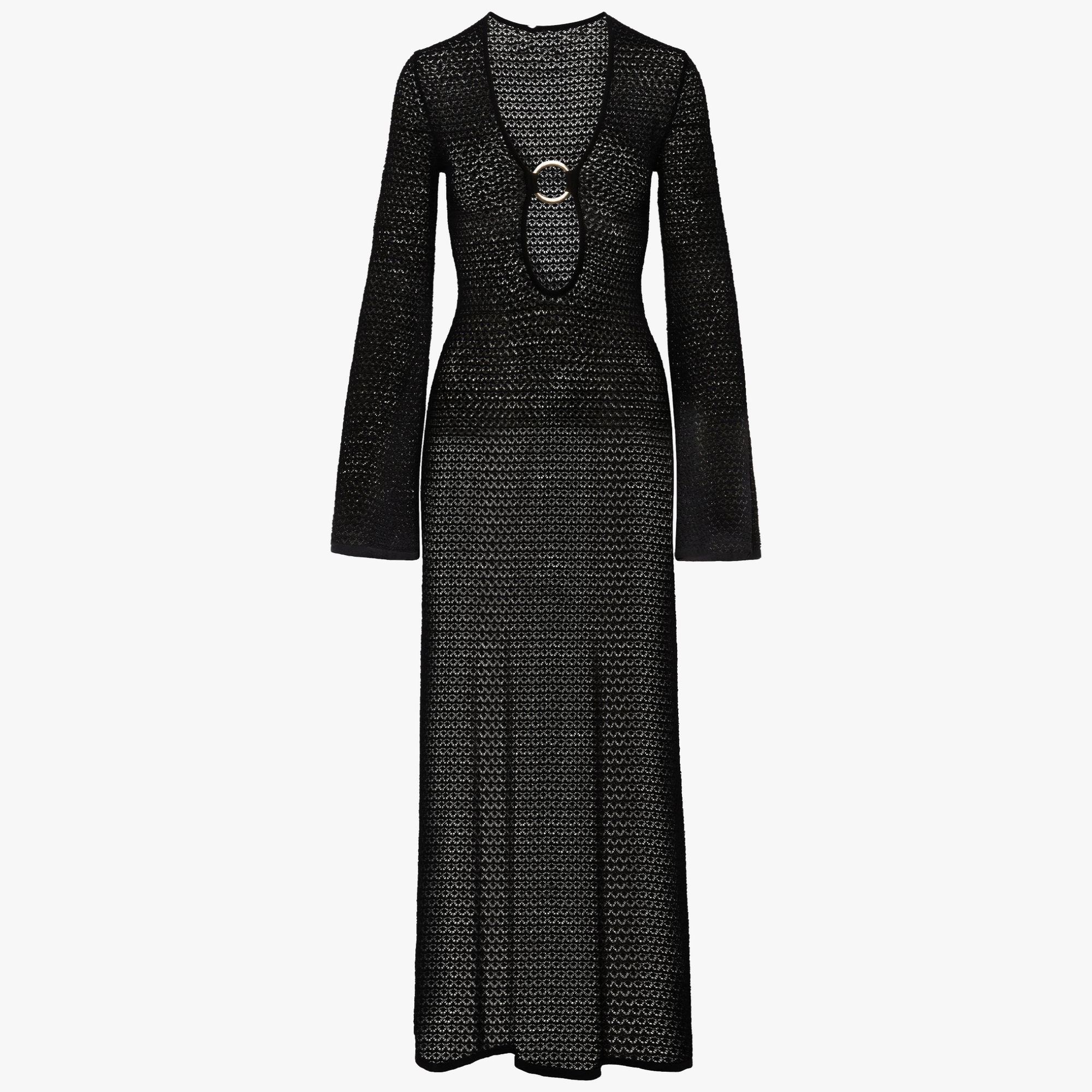 Maxi Knit Dress - V-Neck and Slit