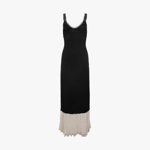 Maxikleid mit Spitze & Spaghettiträgern