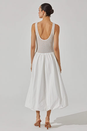 Midikleid Struktur-Taille - Ärmellos