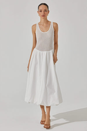 Midikleid Struktur-Taille - Ärmellos