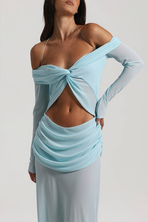 Cocktailkleid - Knotendetail & Cutout