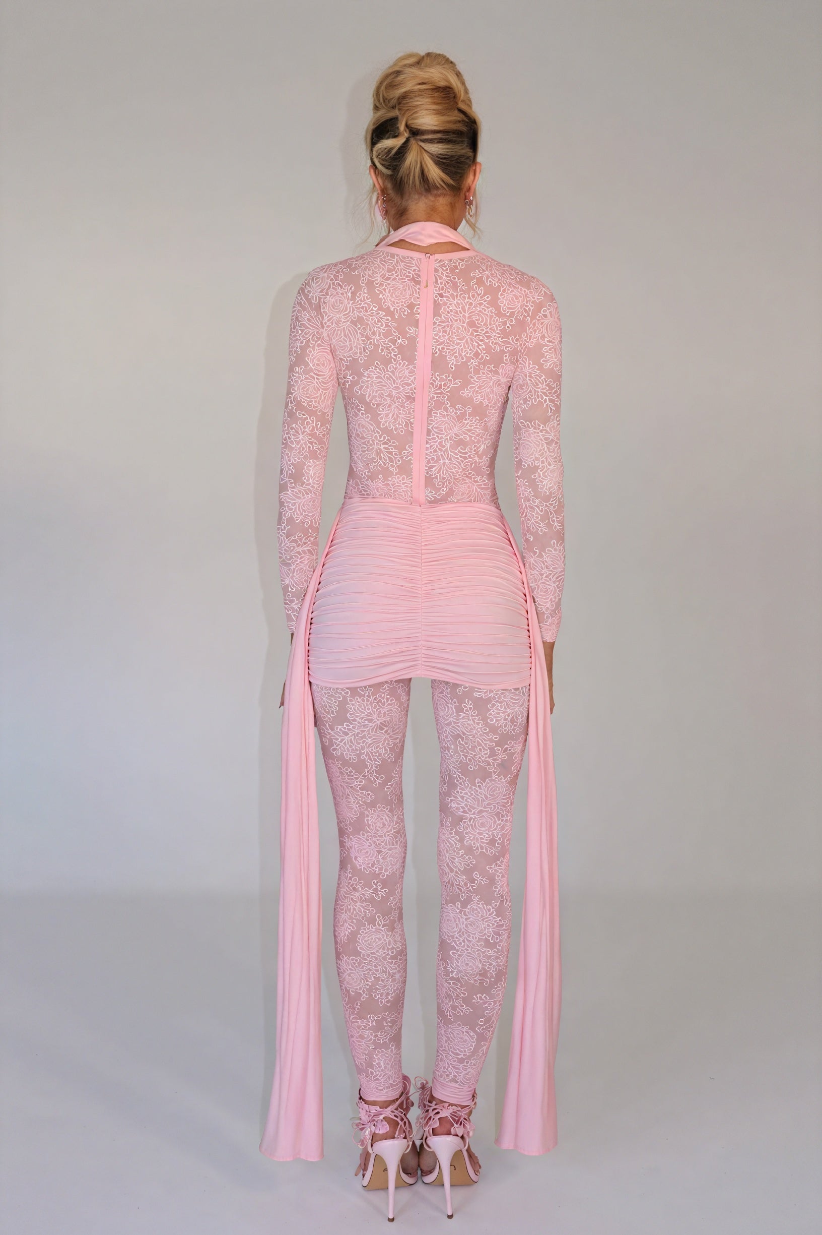 Lace Bodice Cocktail Dress with Flowing Skirt