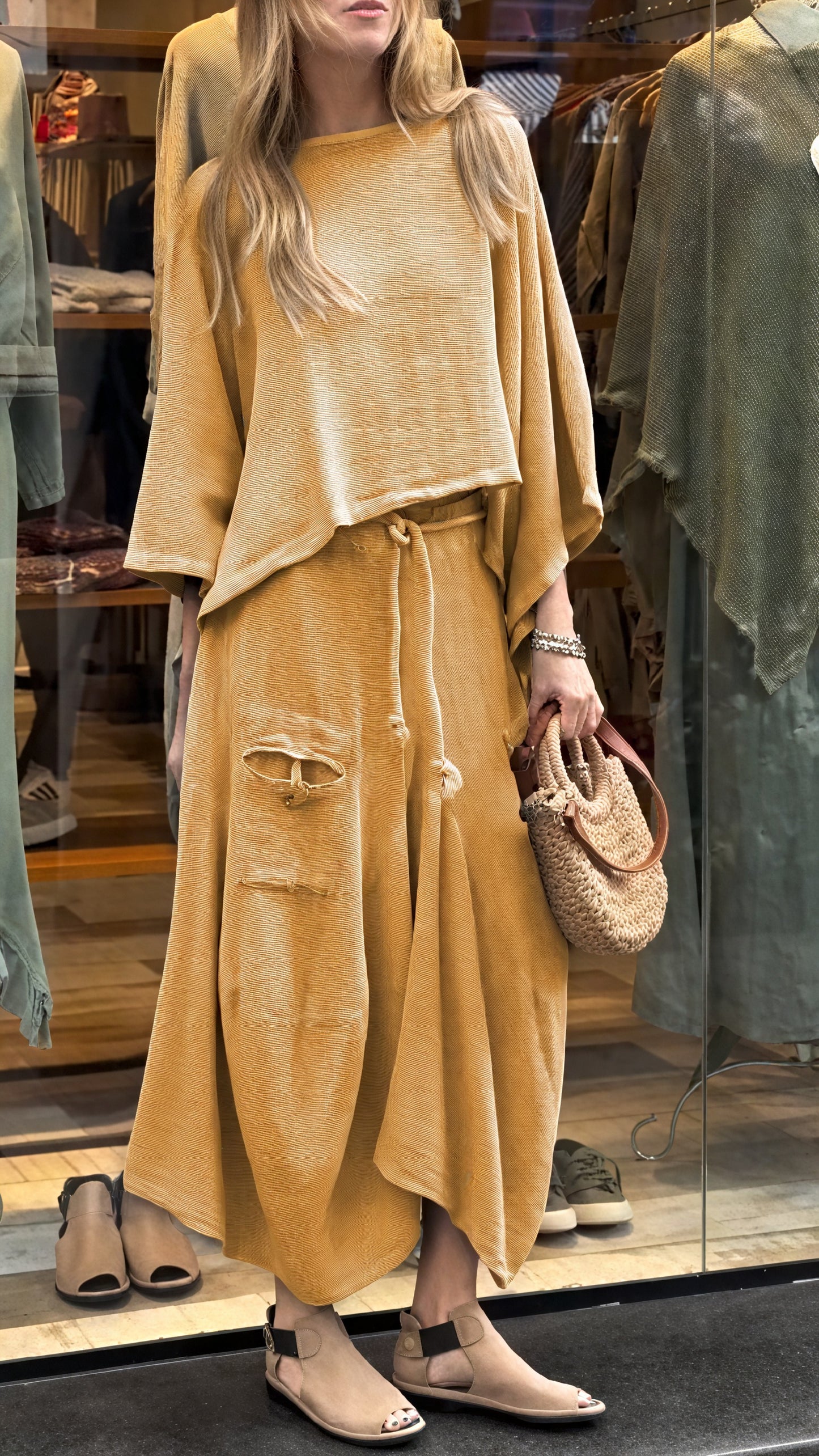 Damen Zweiteiler Set – Relaxed Fit Top & Hose mit Kordelzug, Taschen-81991-54d68712-1473-4356-8e25-a177f387b72f