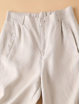 Weite Culottes - Hohe Taille, Bundfalten