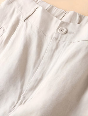 Weite Culottes - Hohe Taille, Bundfalten