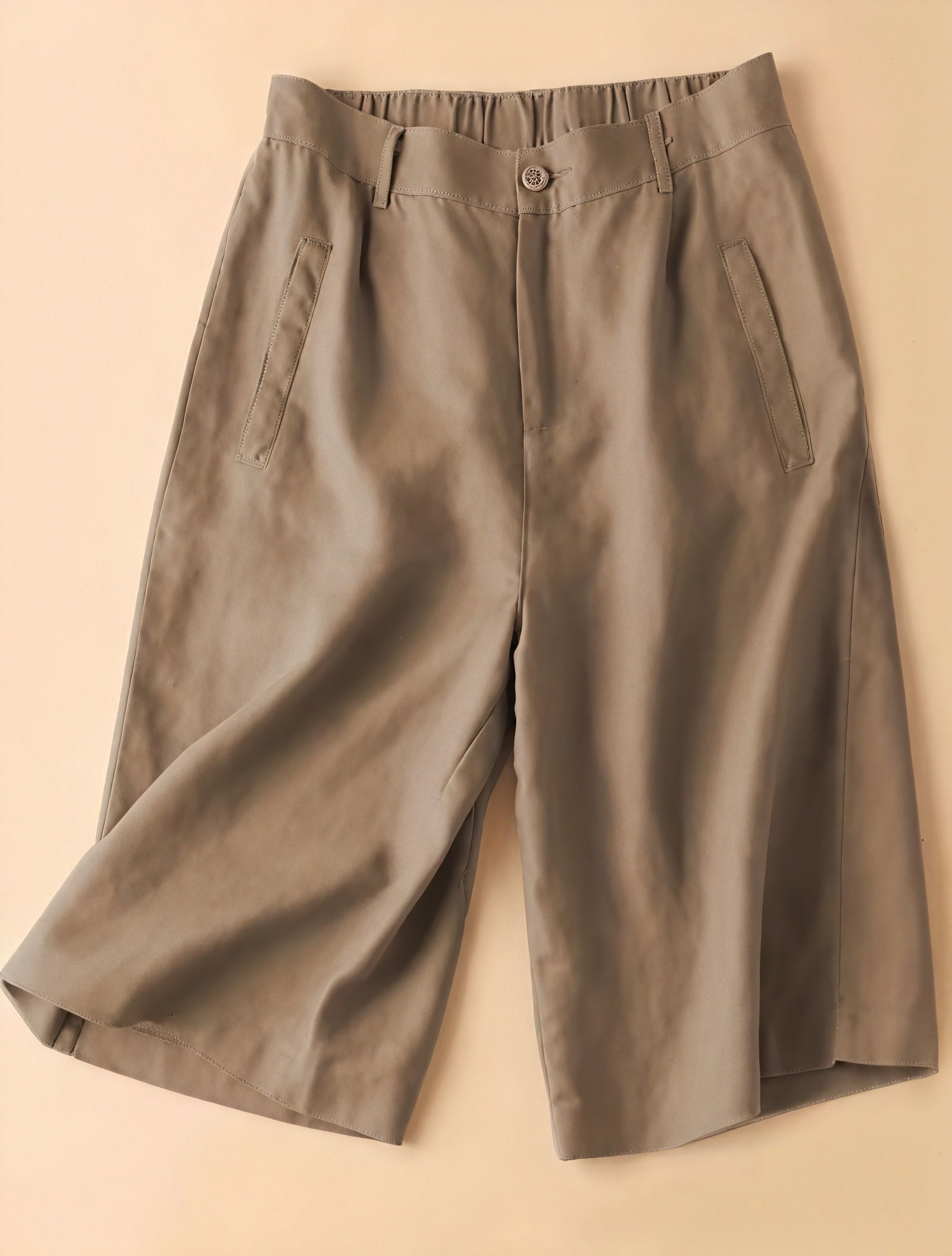 Weite Culottes - Hohe Taille, Bundfalten