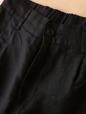Weite Culottes - Hohe Taille, Bundfalten