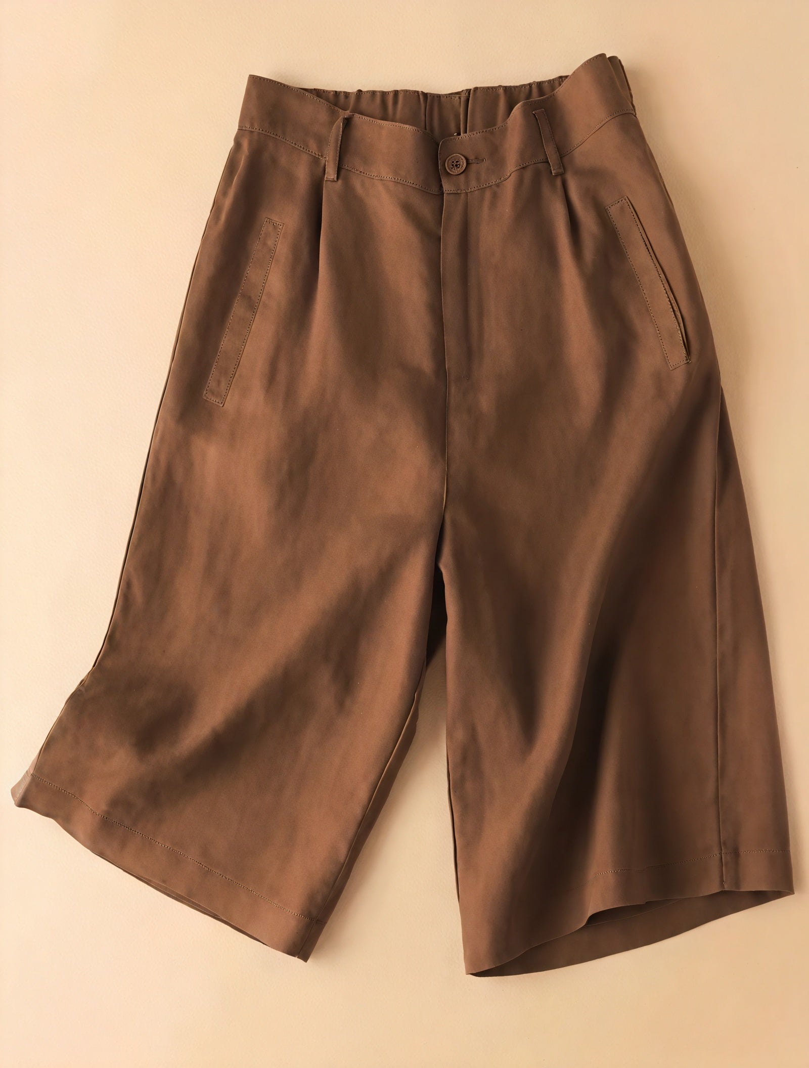 Weite Culottes - Hohe Taille, Bundfalten