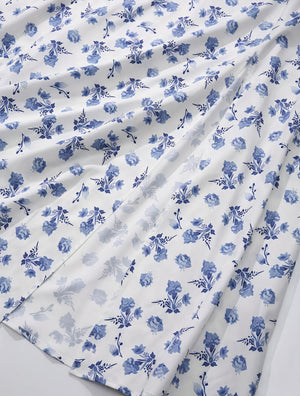 Geblümtes Maxikleid mit eckigem Ausschnitt, Puffärmeln, Bindedetail & hohem Schlitz – Romantischer Sommer-Look-82654-00b987d8-2741-45ca-8dd1-7e029b1f505d