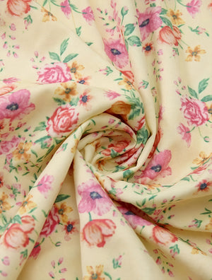 Geblümtes Maxikleid mit eckigem Ausschnitt, Puffärmeln, Bindedetail & hohem Schlitz – Romantischer Sommer-Look-82654-d14c3e83-9f5c-4695-9bb6-5911661cc070