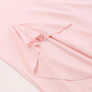 Paige | Elegant Sleeveless V-Neck Maxi Dress with Asymmetrical Slit - Image 6