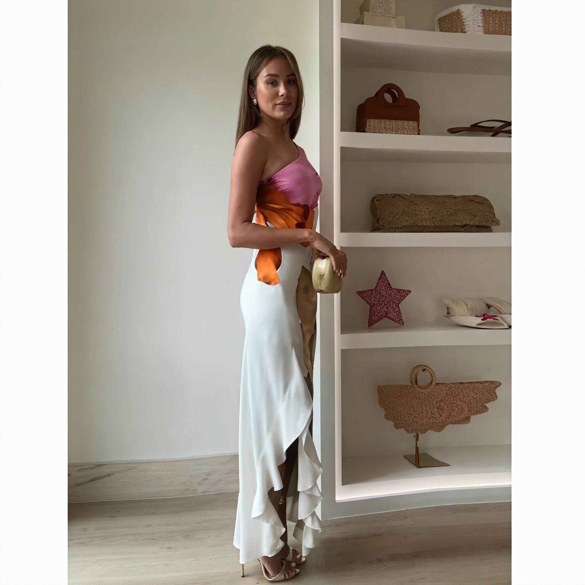 Damen Maxikleid – Ärmellos, One-Shoulder, Halterneck, mit Print-83229-23d446ba-cb9b-455c-94d7-2f03a4cd37c5