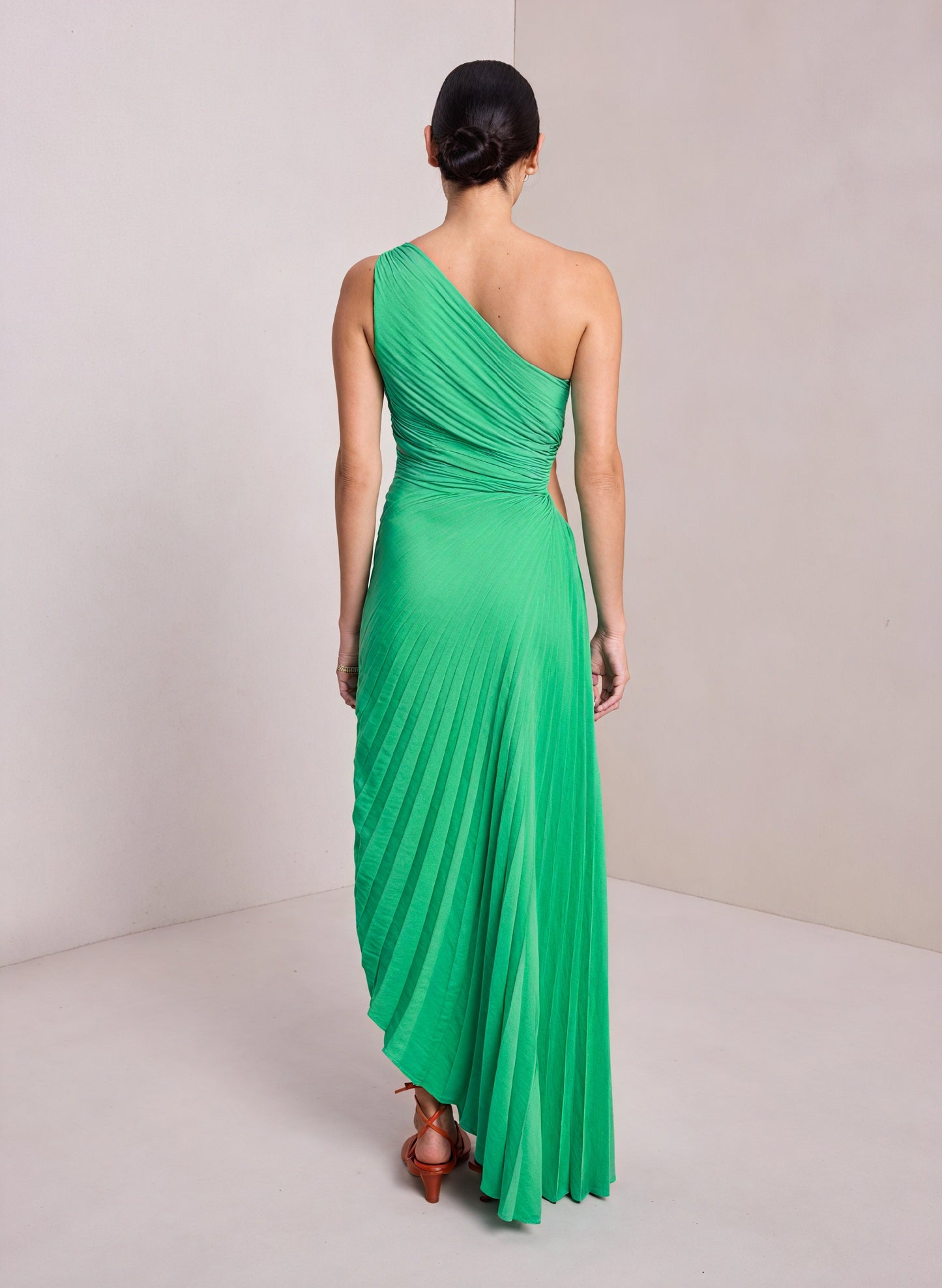 Damen Kleid One-Shoulder Plissee Asymmetrischer Saum Elegant-83236-0824c94f-37d9-455b-a0e8-98abdc40c12e
