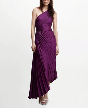 Damen Kleid One-Shoulder Plissee Asymmetrischer Saum Elegant-83236-03e8e0f9-d099-455f-9a83-db2c4d8dd783