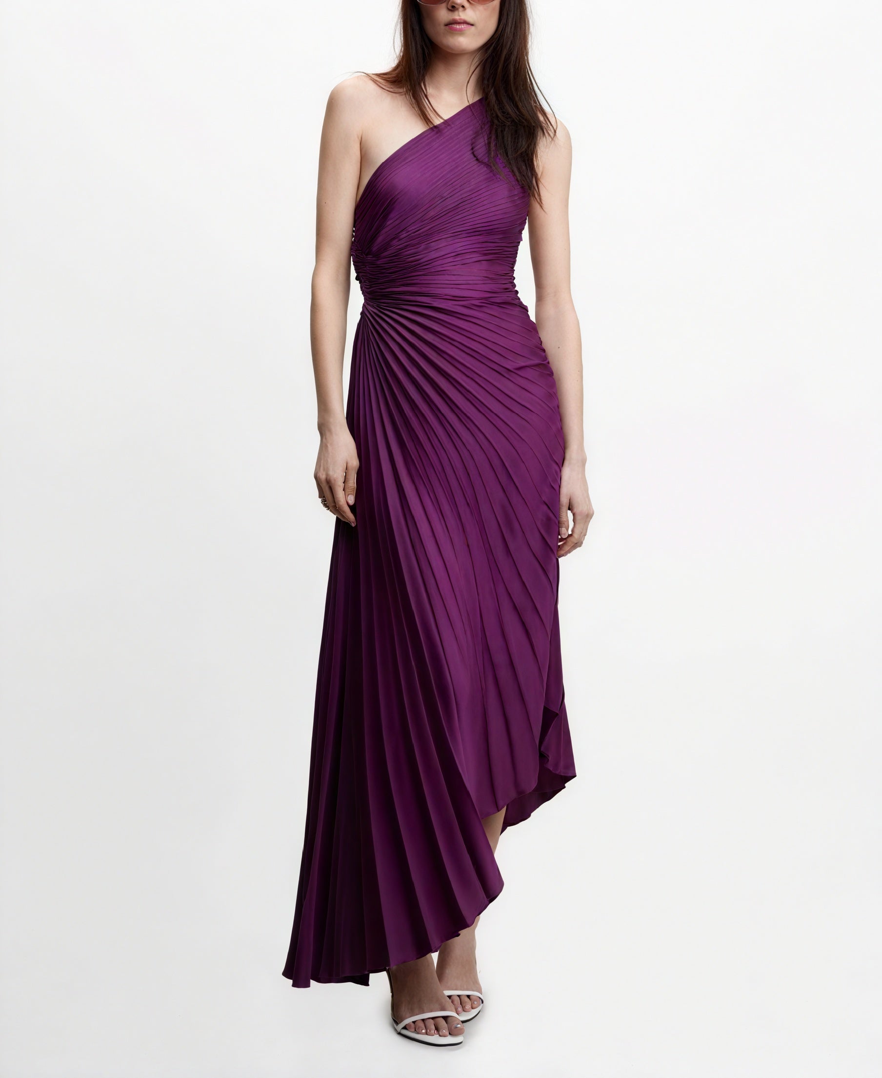 Damen Kleid One-Shoulder Plissee Asymmetrischer Saum Elegant-83236-03e8e0f9-d099-455f-9a83-db2c4d8dd783