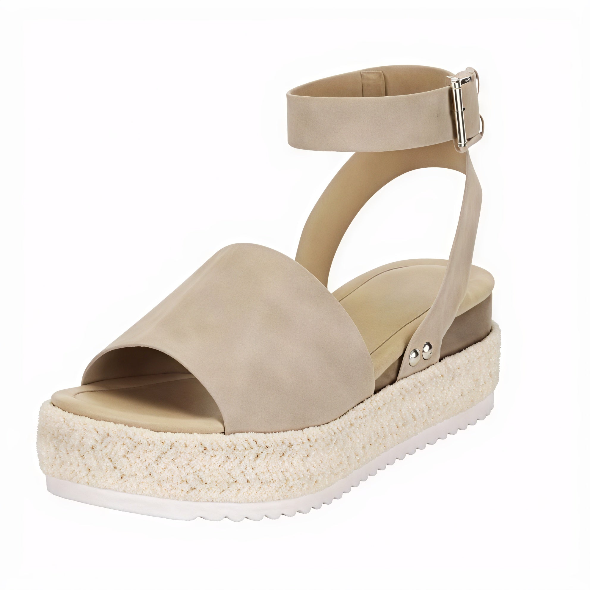 Plateau-Espadrille Sandale mit Knöchelriemen Offene Spitze Sommerlich Bequem Vielseitig-83252-76dba911-08e4-41a9-8c7b-3843336a1617
