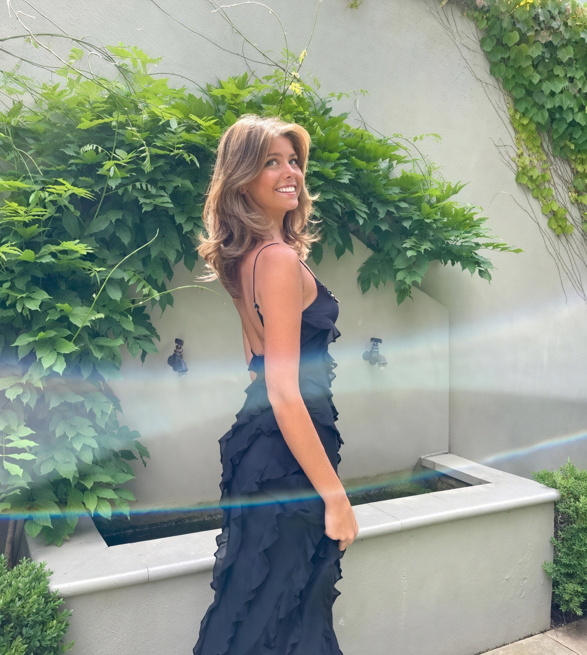 AVA MODA Damen Maxikleid – Fließend, Spaghettiträger, Rüschen, Elegant-83279-741fc050-e74d-480a-83ad-57498af6239e