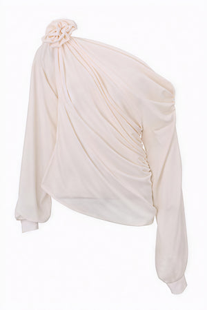 Damen Off-Shoulder Abendkleid – Rosen-Applikation, Elegant-83303-a242b138-3f10-475e-9d03-0dfcef40296e