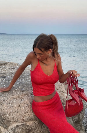 Damen Glitzer Zweiteiler Set – Spaghettiträger Top & Maxirock Abendmode-83554-1c13acdf-937e-4248-8bbb-39856680d3c1