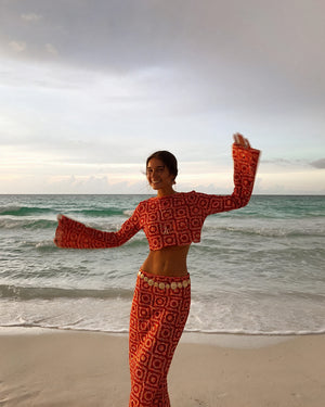 Damen Zweiteiler – Häkel-Crop Top & High-Waist Hose, Zweifarbig, AVA MODA-83575-5a6383fd-7e8b-49a2-85be-61e2b3c2b7f3