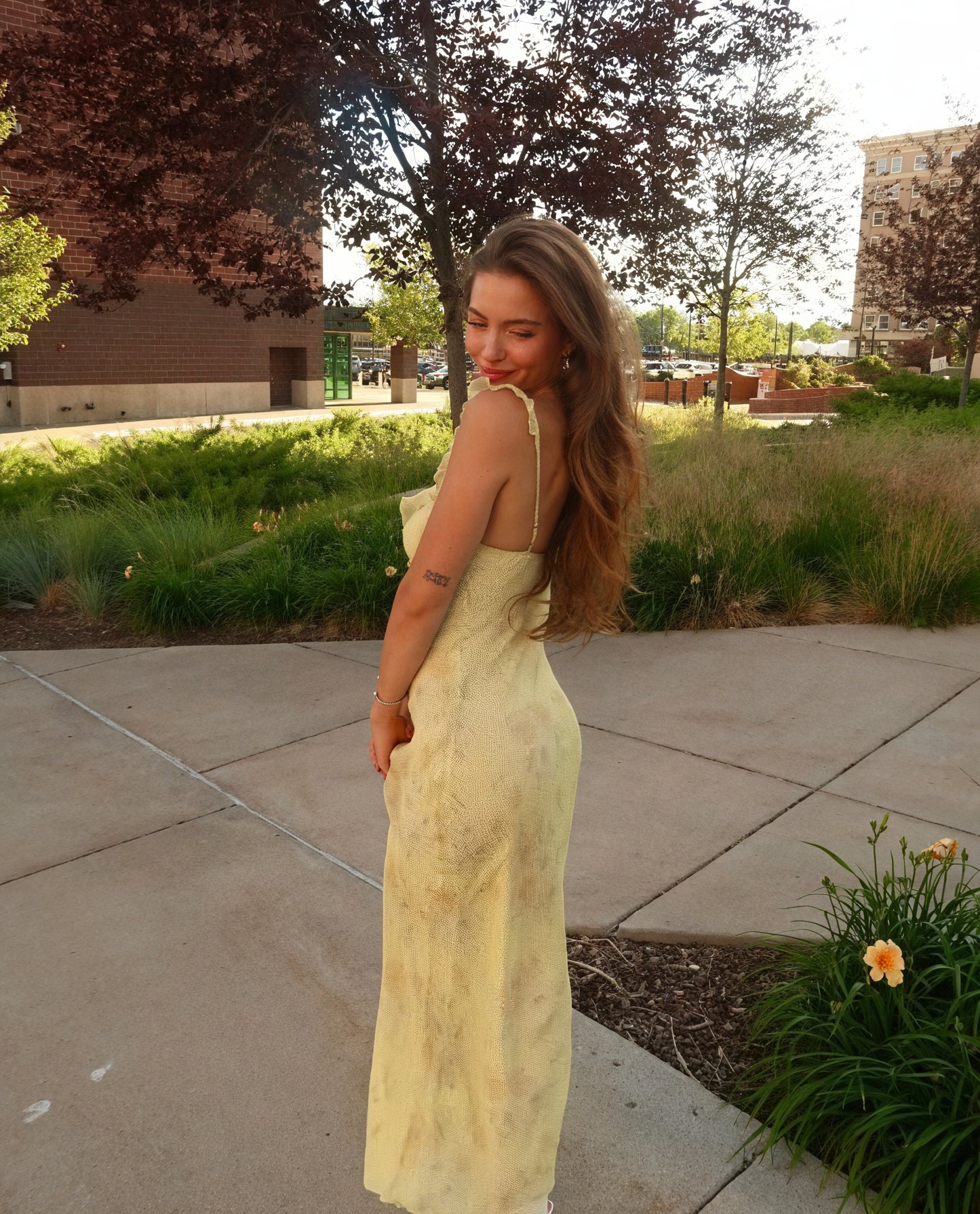 Damen Sommerkleid – Blumenprint, Spaghettiträger, Volants, Leicht-83695-bf752250-0e70-4994-8cc2-40ac845e77cf