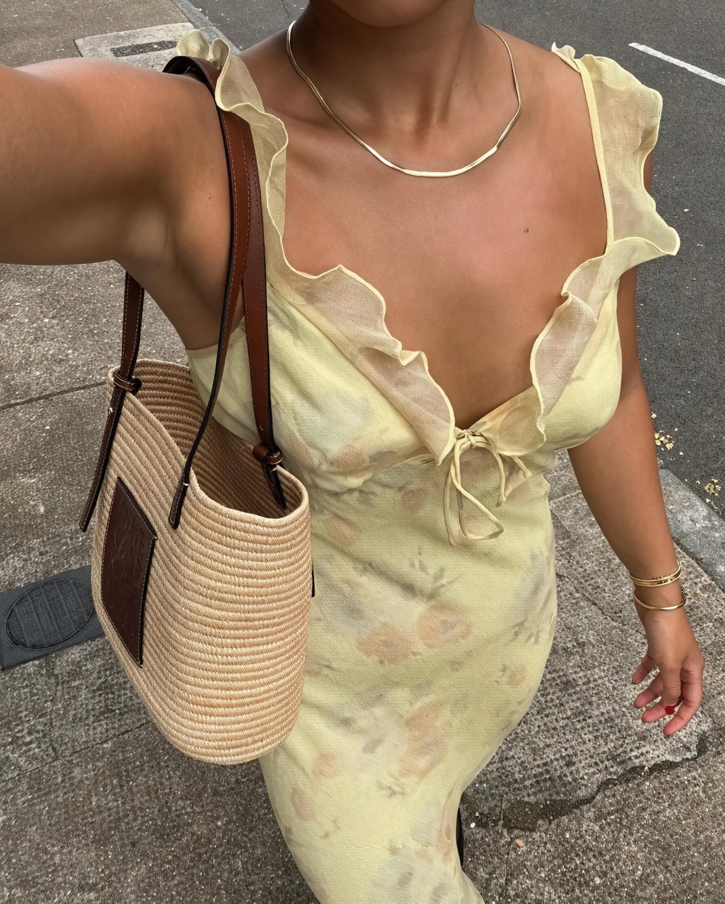 Damen Sommerkleid – Blumenprint, Spaghettiträger, Volants, Leicht-83695-9a9aef45-26d4-455b-b1f6-b79729fa20d3