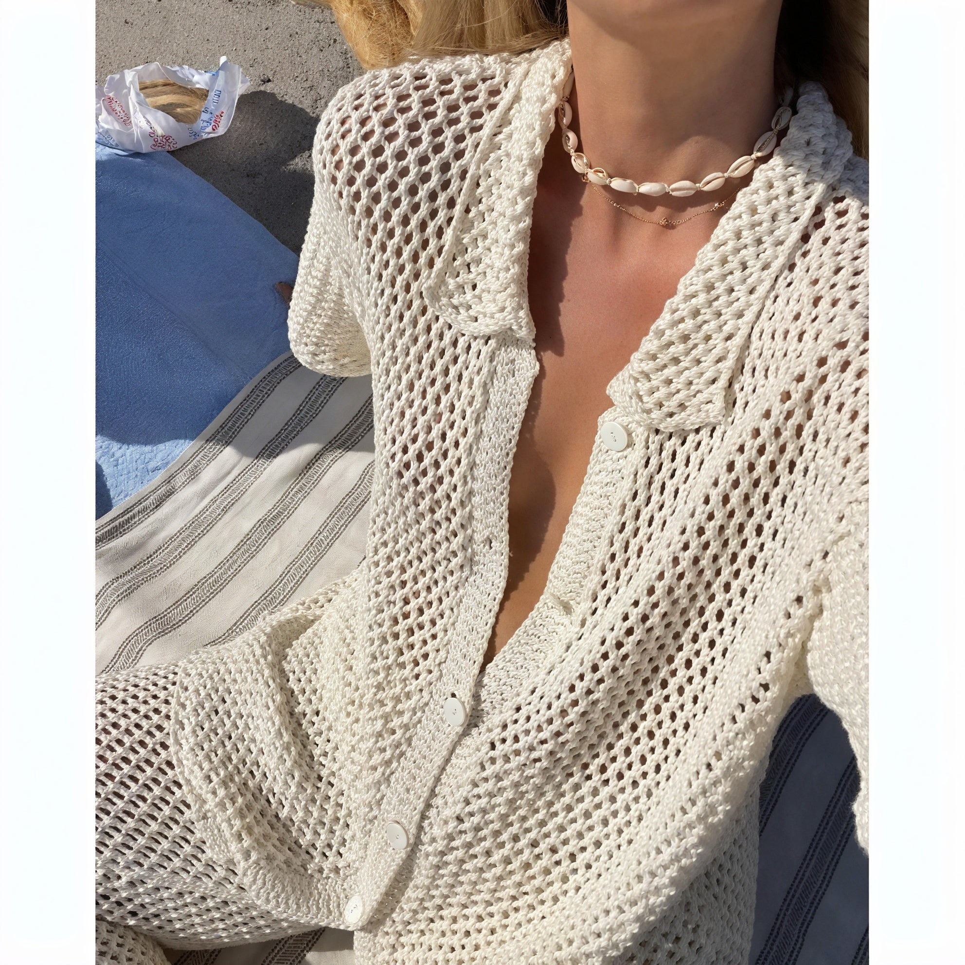 Damen Zweiteiler Strick-Set – Leichtes Hemd & Hose Loungewear-83778-83cb4908-d391-456d-8eb5-136860de3d25