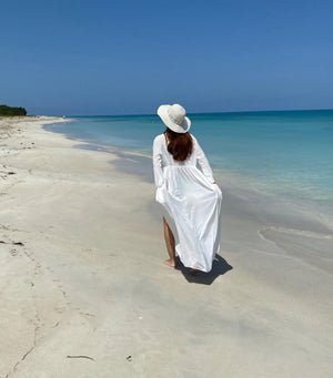 Damen Maxikleid – Fließend, Lange Ärmel, V-Ausschnitt, Bindegürtel-83779-21f97629-f229-41a5-a31f-9cfc3cdb863b