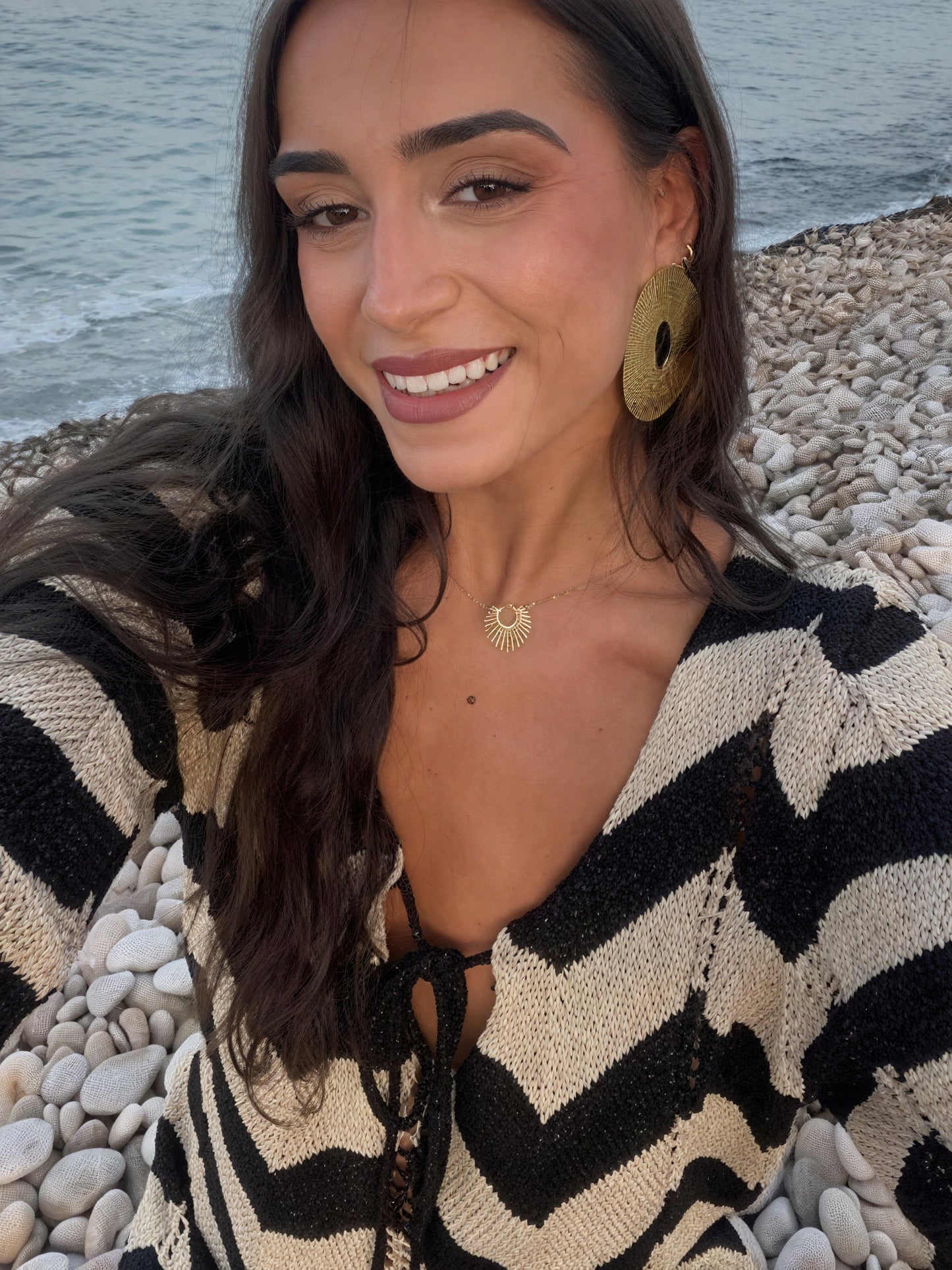 Damen Strickkleid – Chevron Muster, Langarm-83785-903607e2-cc68-4fb6-905b-f70bc52c6b03