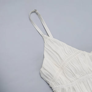 Damen Maxi-Kleid – Plissiert, Fließend, Spaghettiträger, Sommerlich-83811-4771d2ef-12c6-4222-8ff6-3654a92d9727