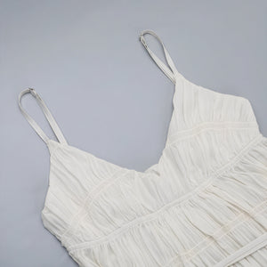 Damen Maxi-Kleid – Plissiert, Fließend, Spaghettiträger, Sommerlich-83811-96531451-0921-4a5a-8726-d5ce7e28dfad