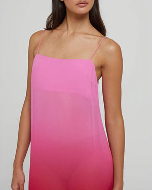 Damen Maxikleid – Ärmellos, Ombre Farbverlauf, Spaghetti-Träger, Elegant, AVA MODA-83812-fb23526b-87b7-44d2-aa8f-01c937f9cb06