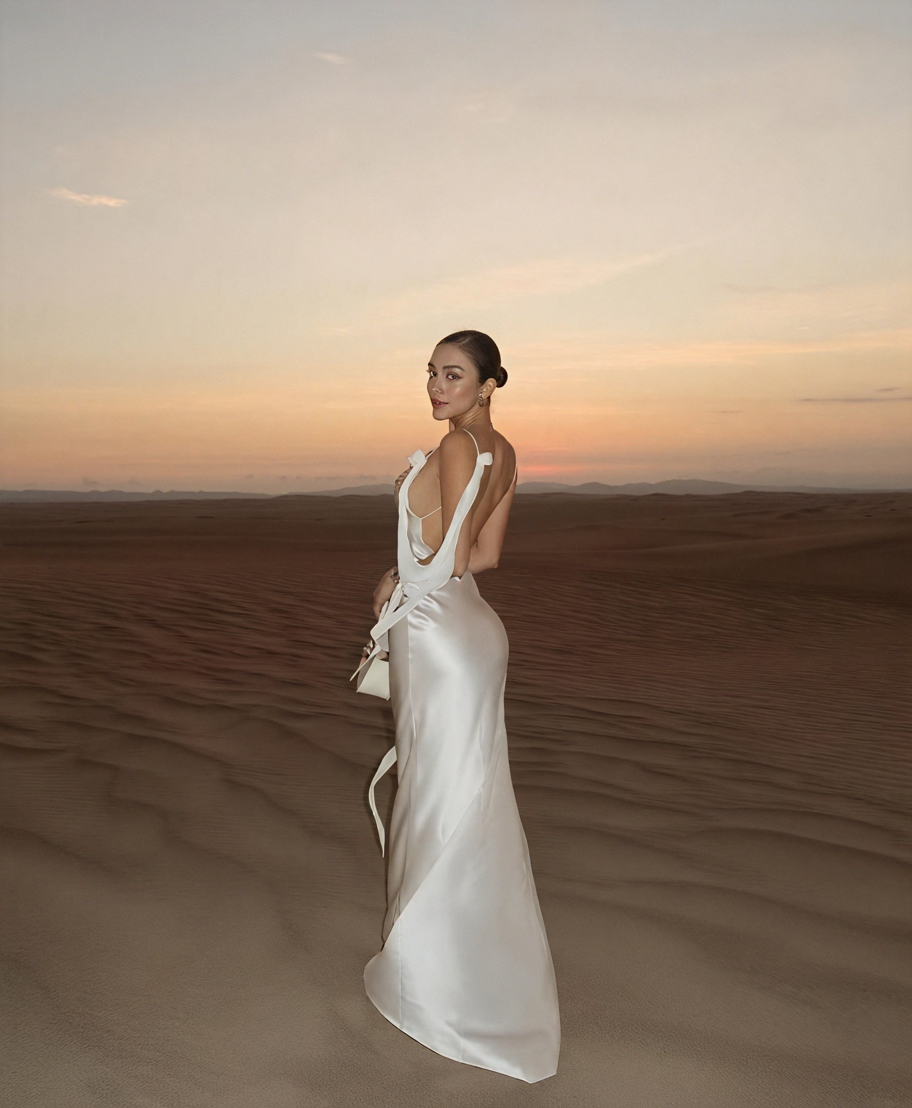 Damen Maxikleid – Satin, Wasserfall-Ausschnitt, Spaghettiträger, Bodenlang-83831-0c573a94-b173-4b56-b78e-cddd8e619a1d