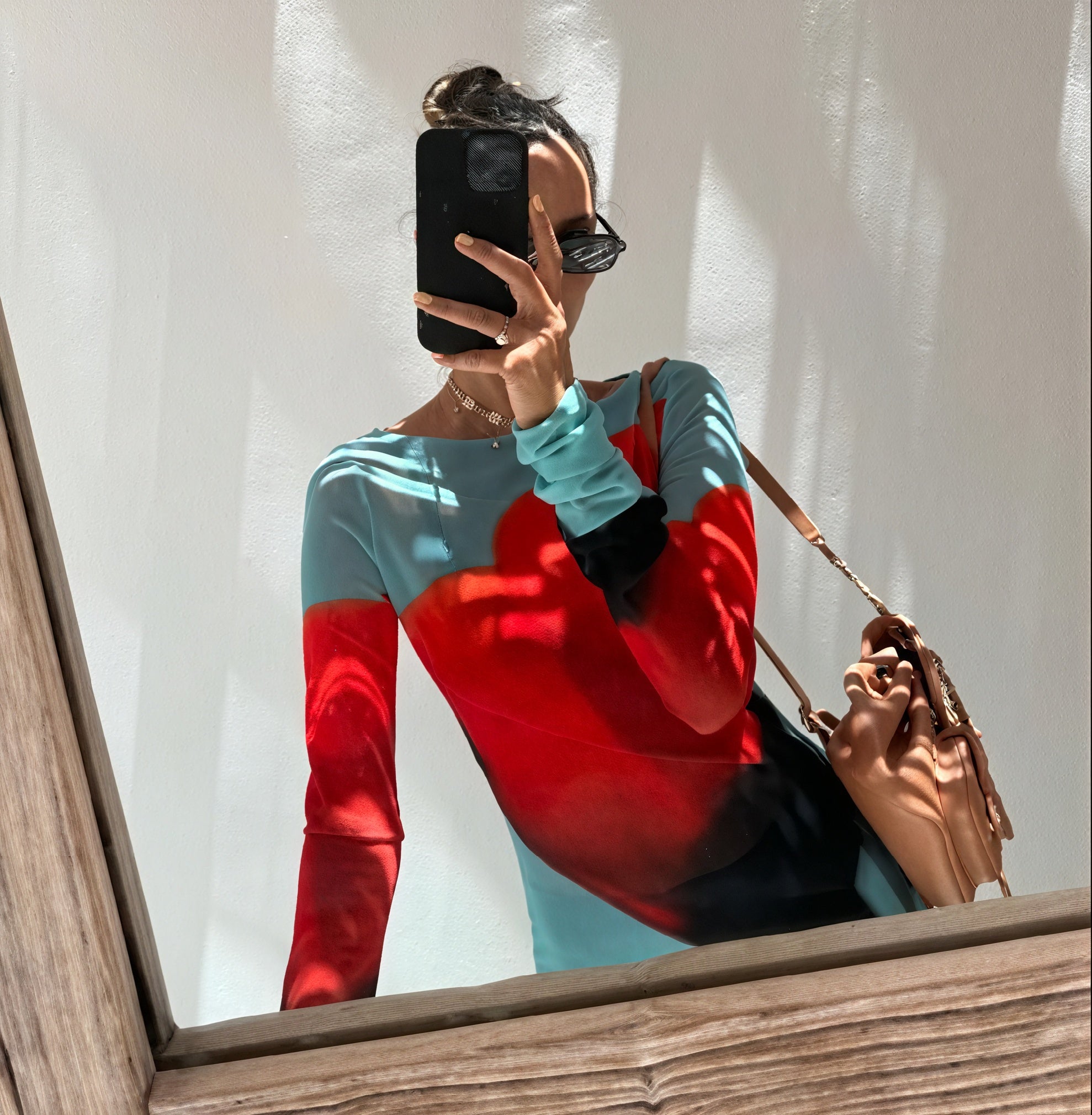 Damen Maxikleid – Langarm, Bunter Print, Bodenlang, AVA MODA-83850-a871c07a-3bc7-4067-95cd-151af0491bf7