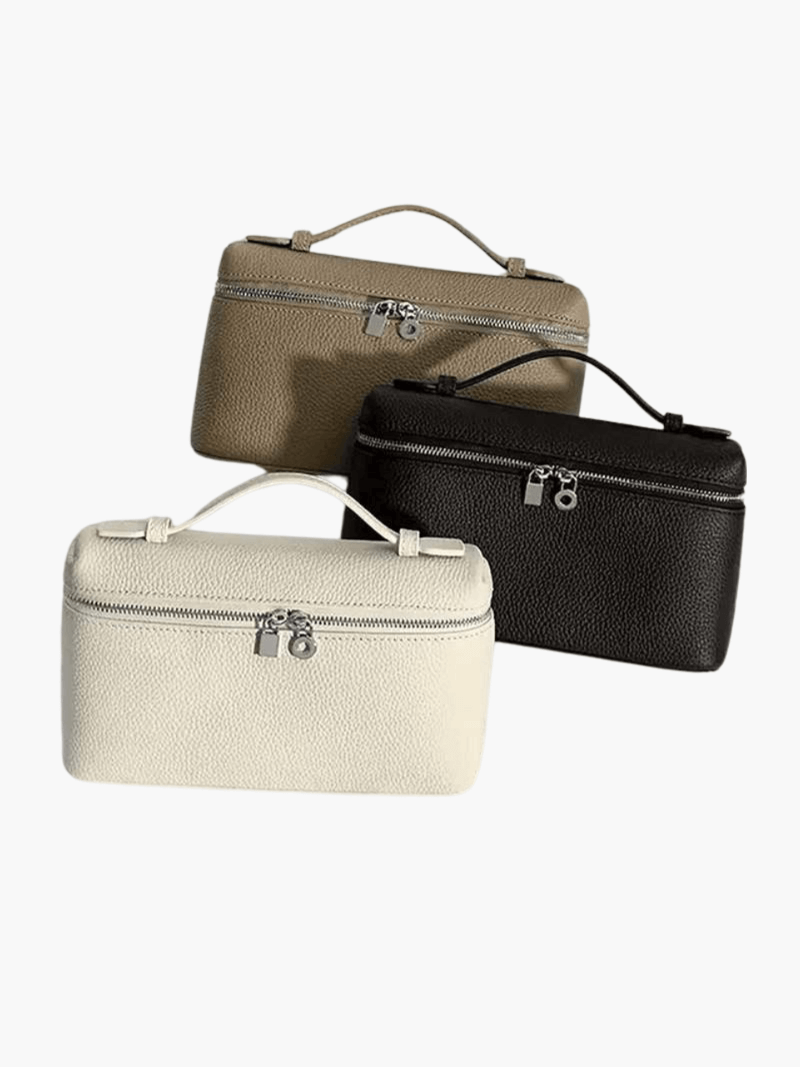 Structured Top Handle Handbag - Silver Detail